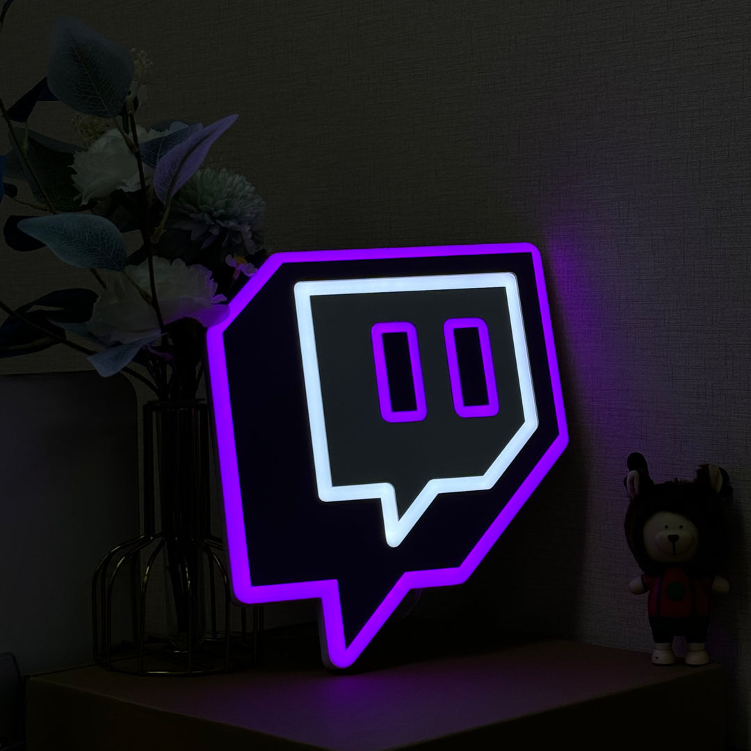 "Twitch logo" Neon Like