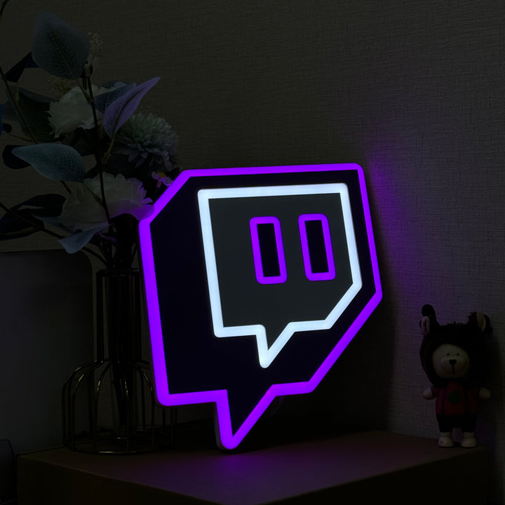 "Twitch logo" Neon Like