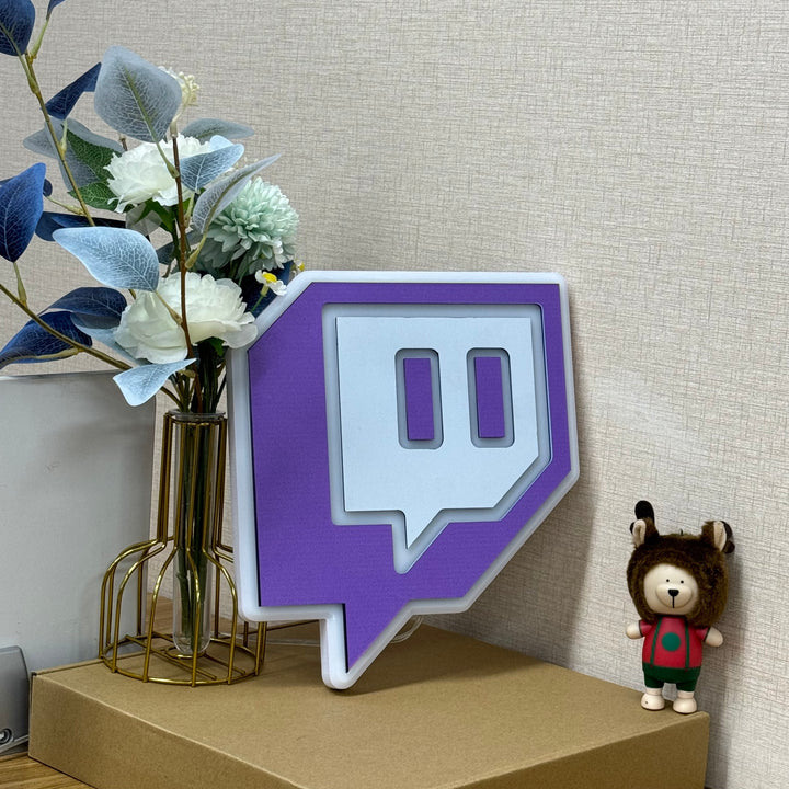 "Twitch logo" Neon Like