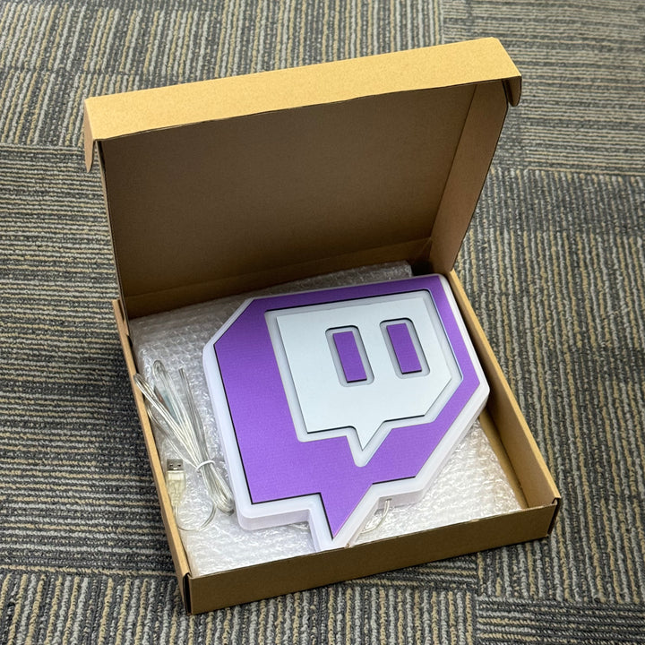 "Twitch logo" Neon Like