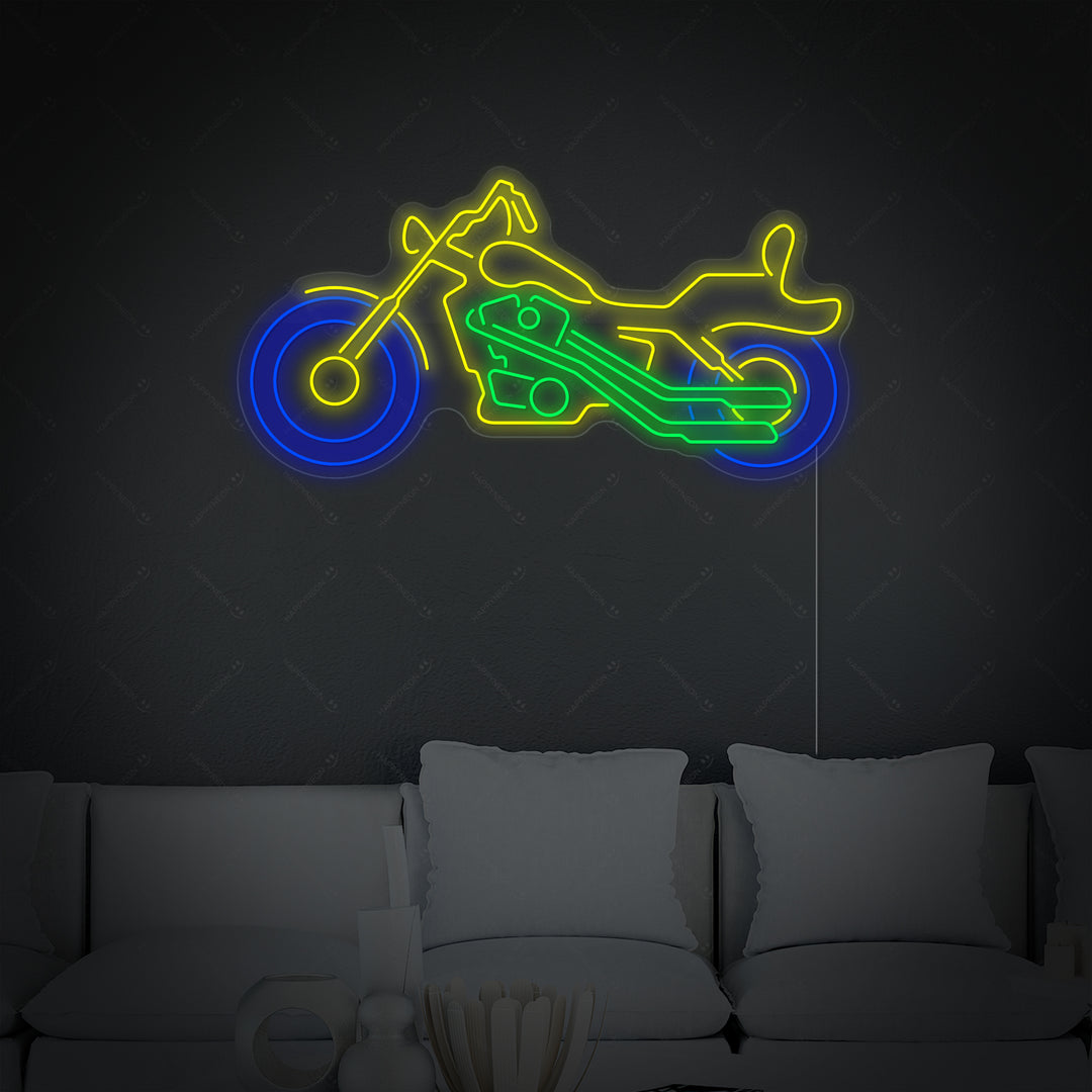"Cozyle Motorcykel Motorcykel" Neonskilt