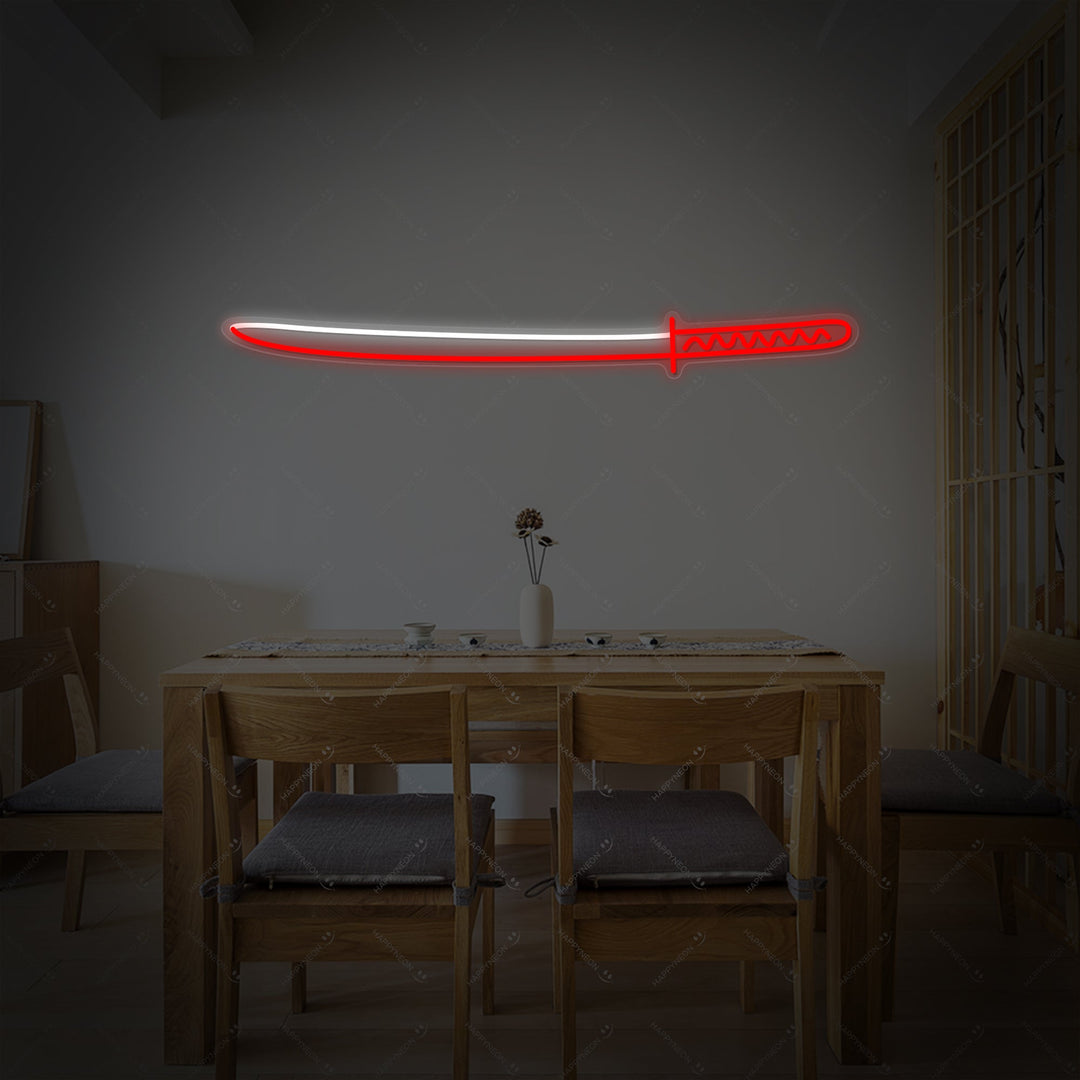 Japansk sværd Neonskilt, Japansk neonskilt
