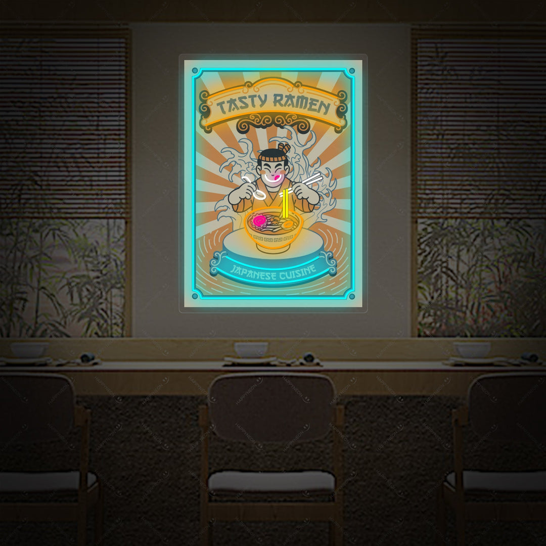 Japansk Ramen-butik Neonskilt, Indretning af japansk restaurant