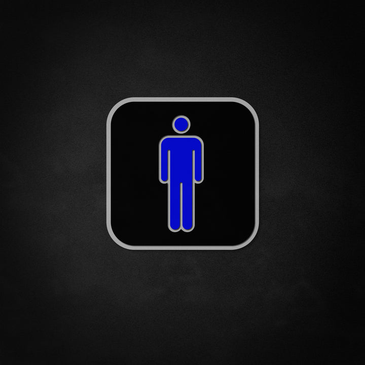 "Mand Badeværelse Skilt, Toiletindretning" Neon Like