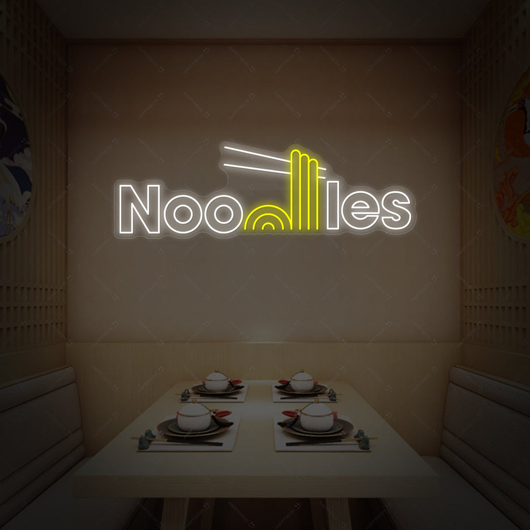 Noodles Neonskilt, Indretning af japansk restaurant