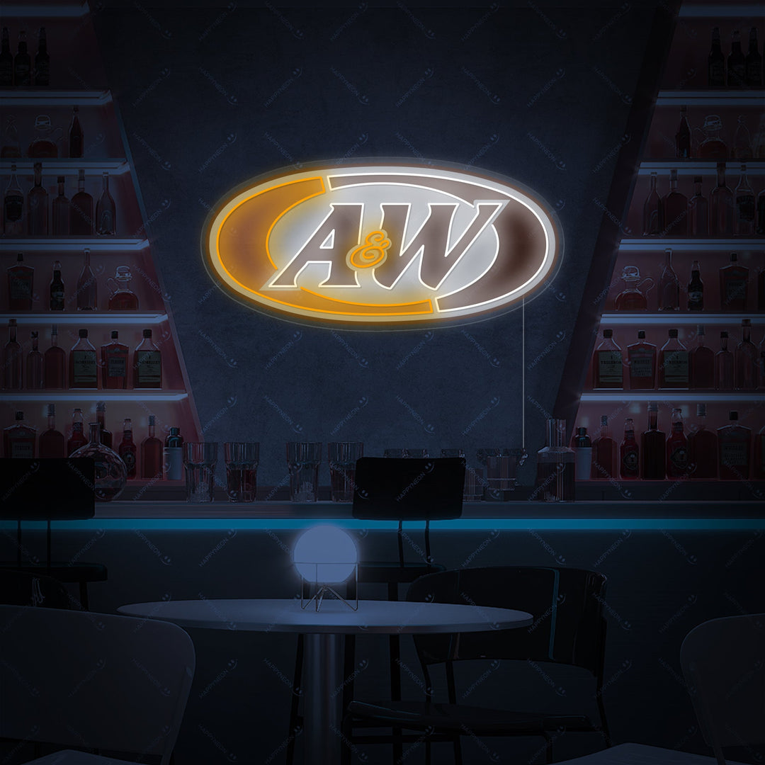 "A&W Beer Logo" Neonskilt
