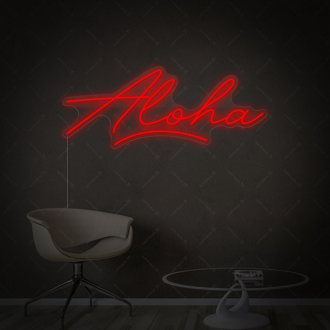 "Aloha" Neonskilt