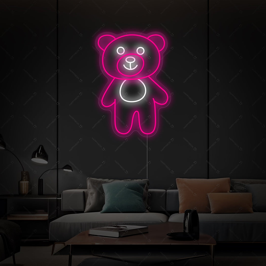 "Bjørnekammerat" Neonskilt