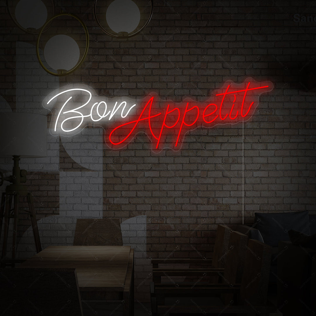"Bon Appetit" Neonskilt