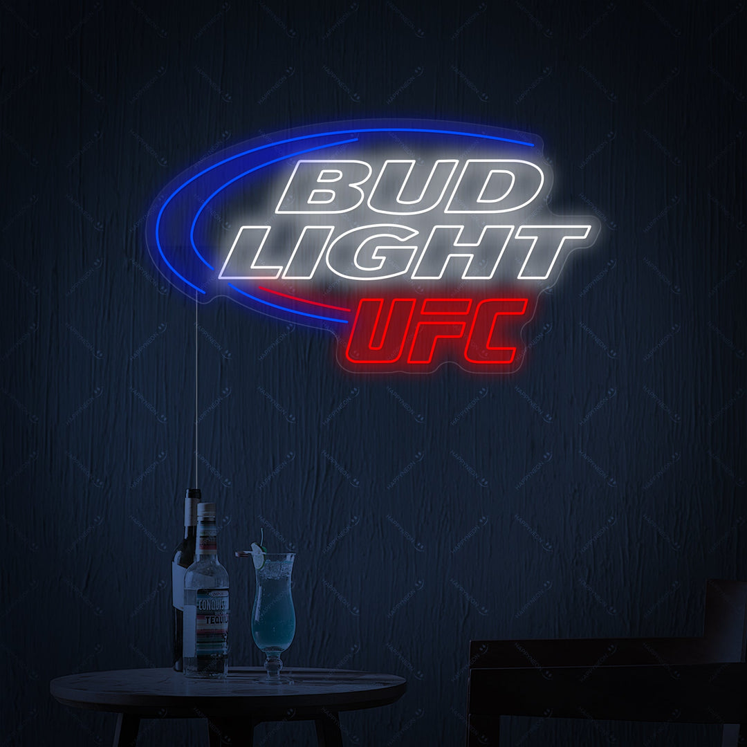 "Bud Light UFC" Neonskilt