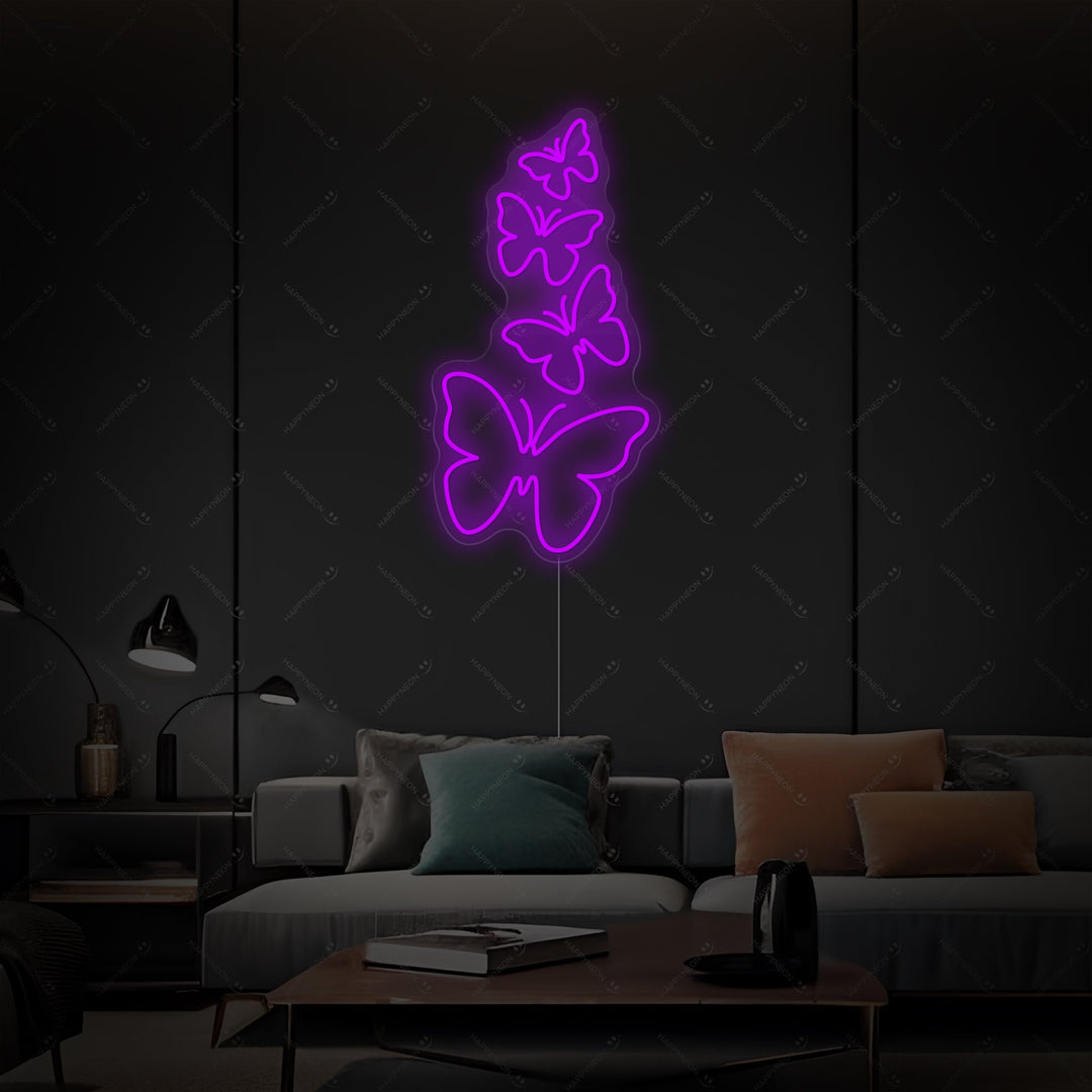 "Sommerfugle" Neonskilt