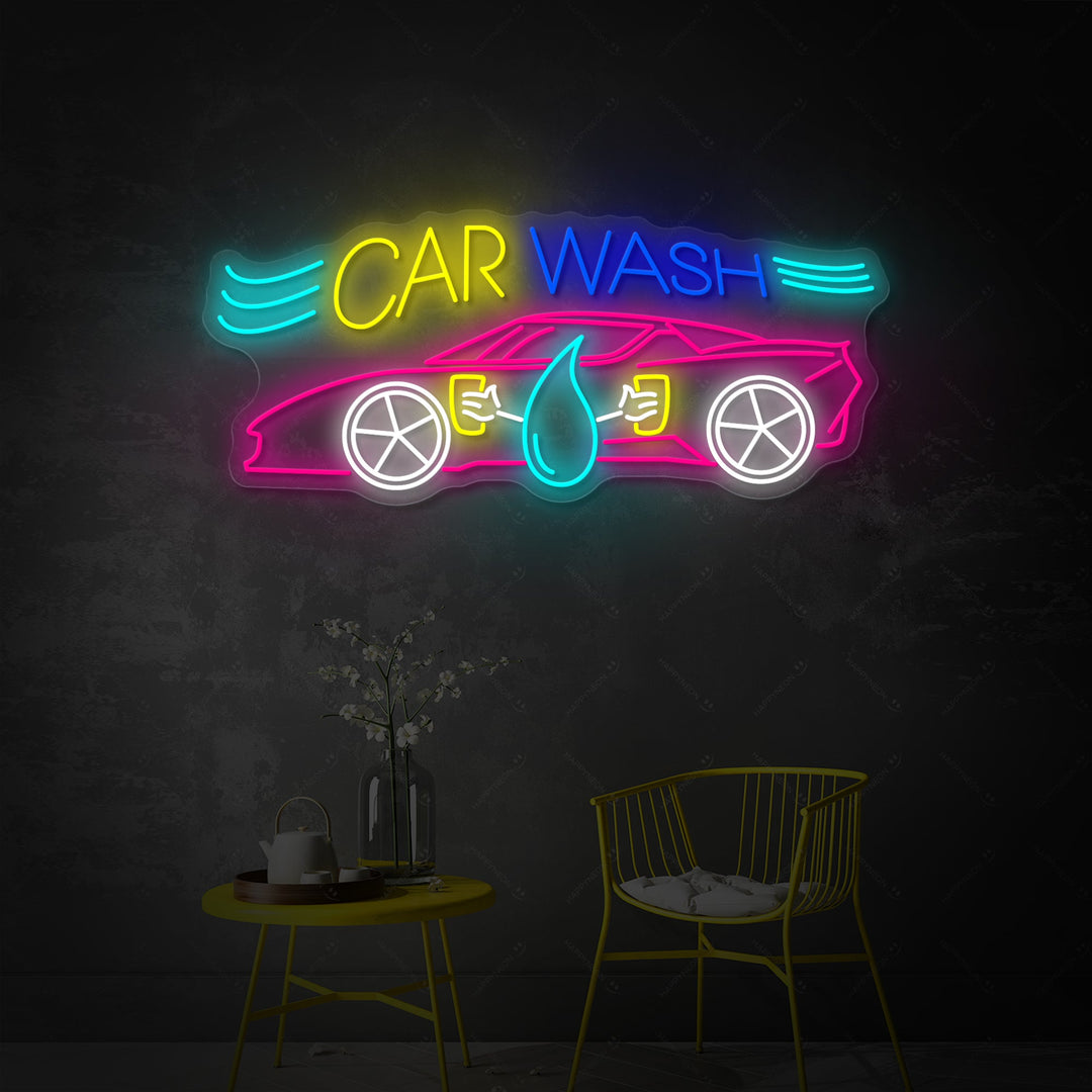 "Car Wash" Neonskilt