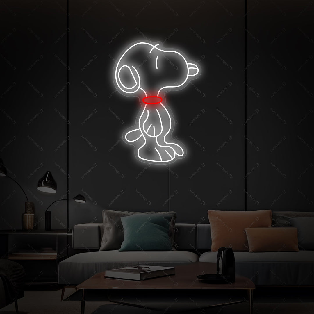 "Tegnefilm hund" Neonskilt