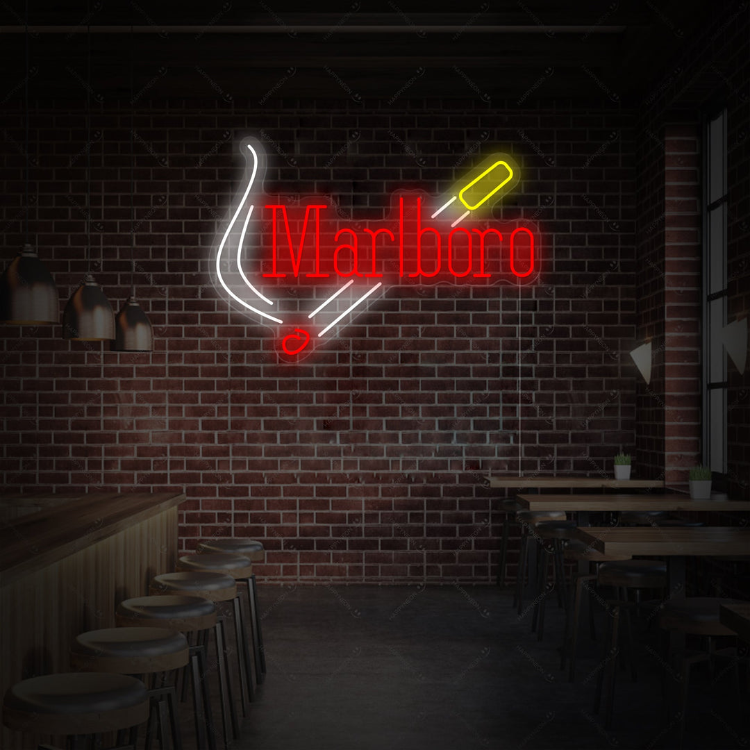 "Cigaret-logo" Neonskilt