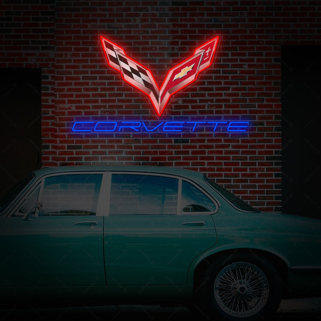 "Corve-Logo" Neonskilt