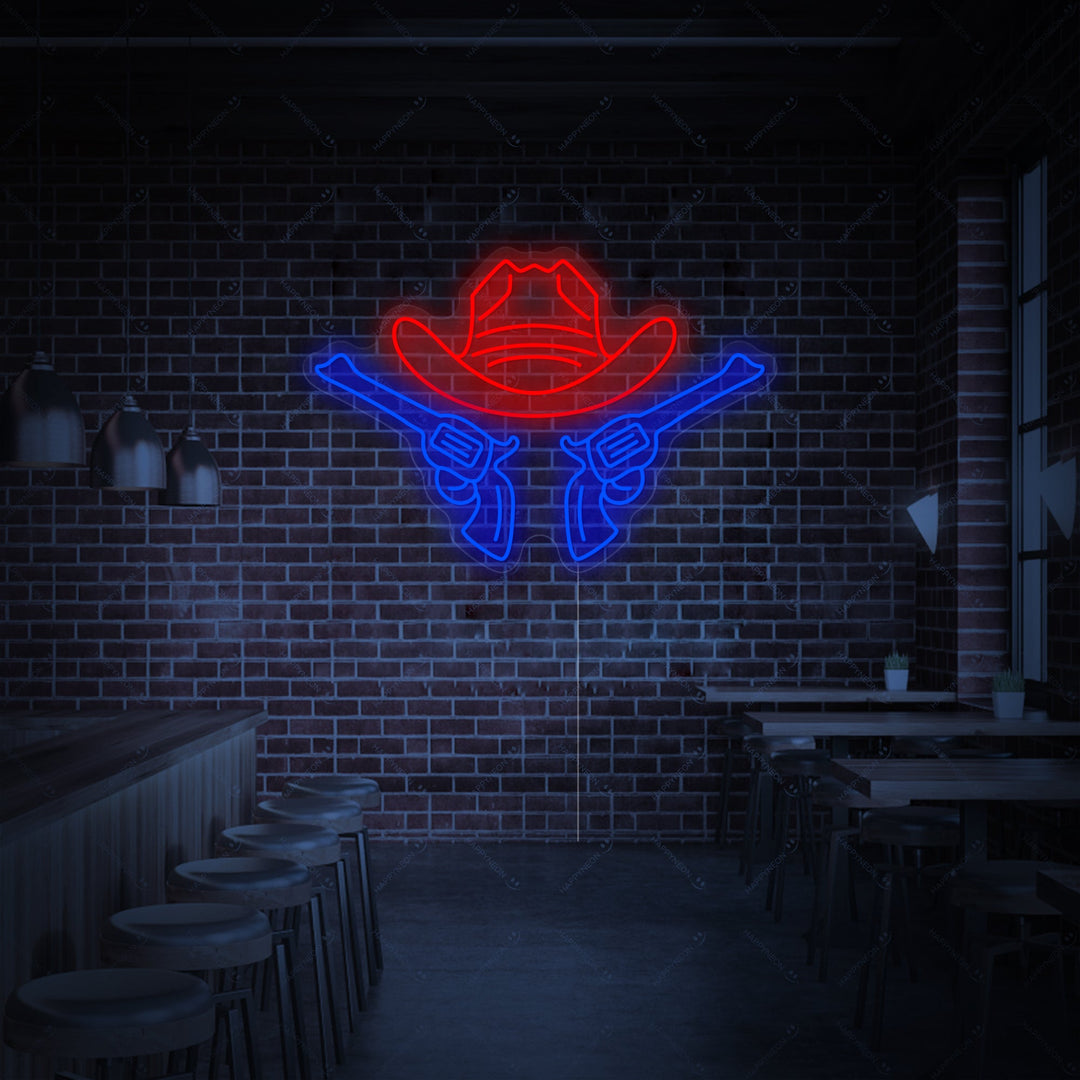 "Cowboy hat" Neonskilt