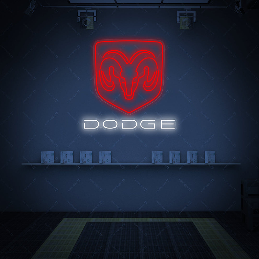"Dodg-Car" Neonskilt