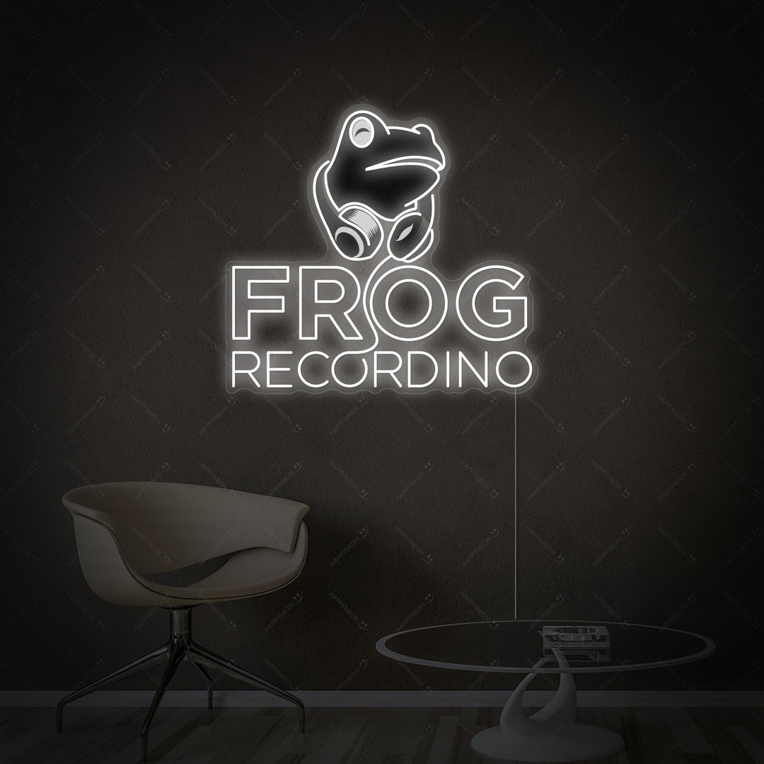 "Frog Recording" Neonskilt