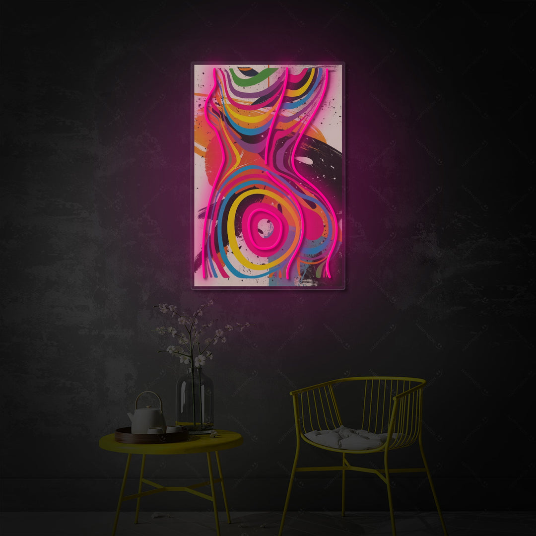 "Glødende Gudinde" Neonskilt