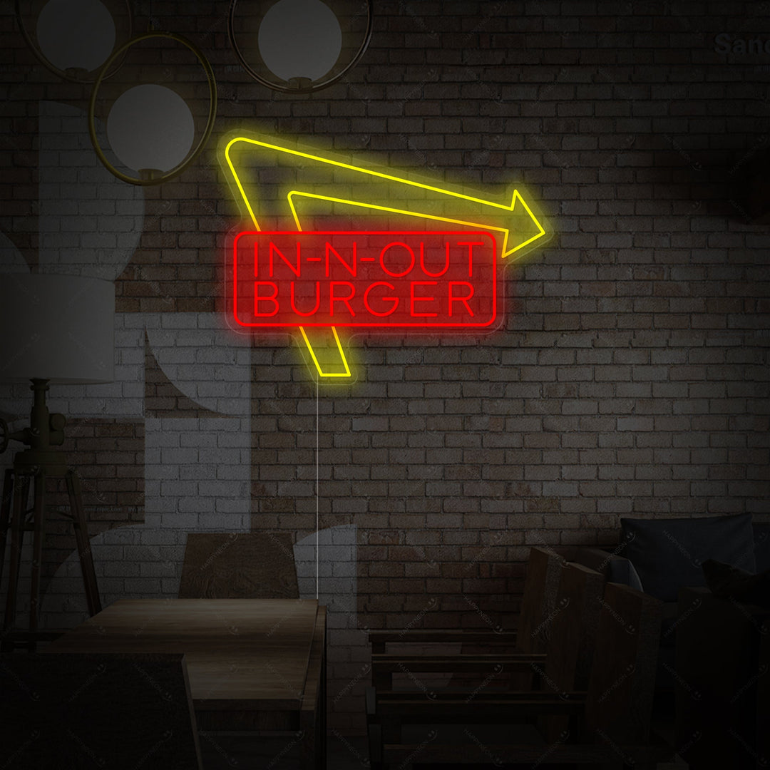 "In-N-Out Burger" Neonskilt