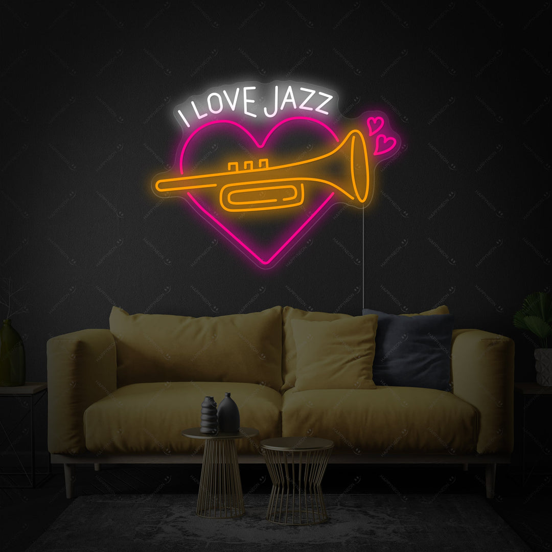 "Jazzmusik" Neonskilt