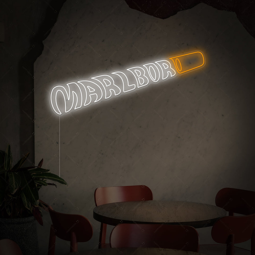 "Marlbor Cigaret" Neonskilt