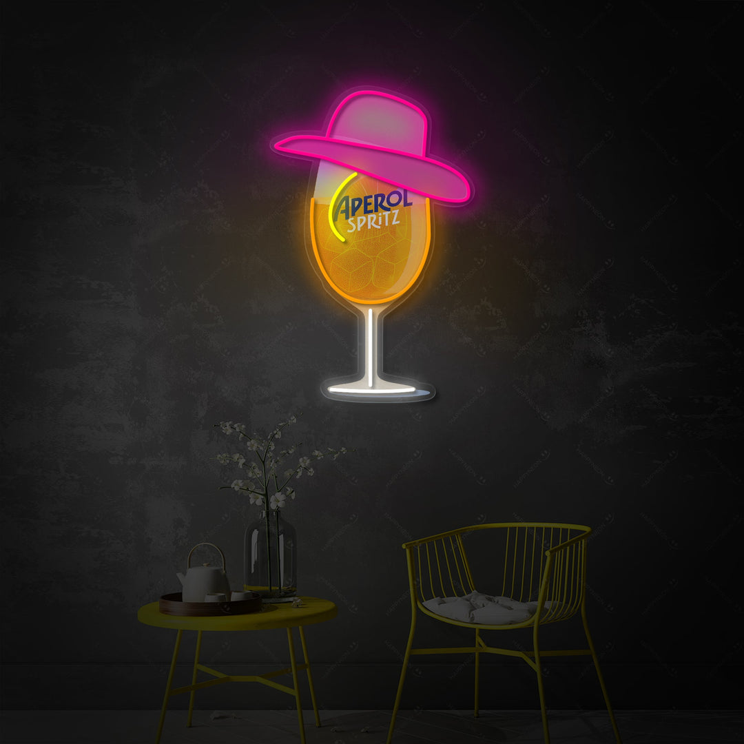 "Miss Aperol" Neonskilt