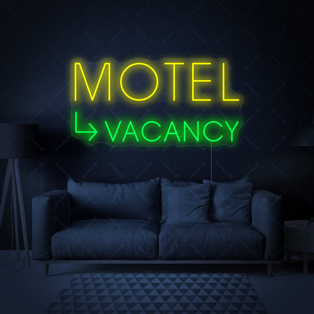 "Motel Vacancy" Neonskilt