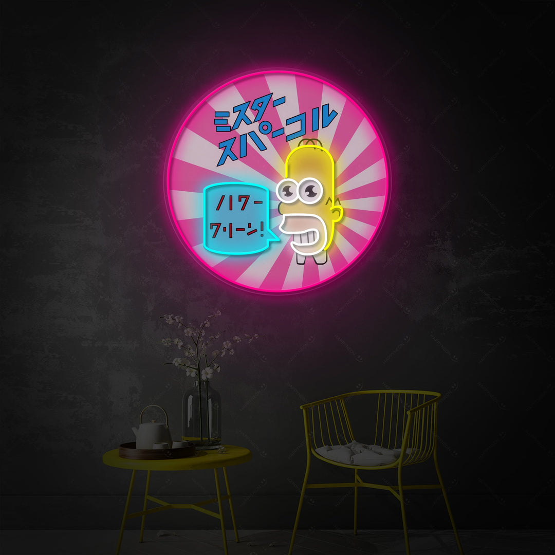 "Mr. Sparkle" Neonskilt