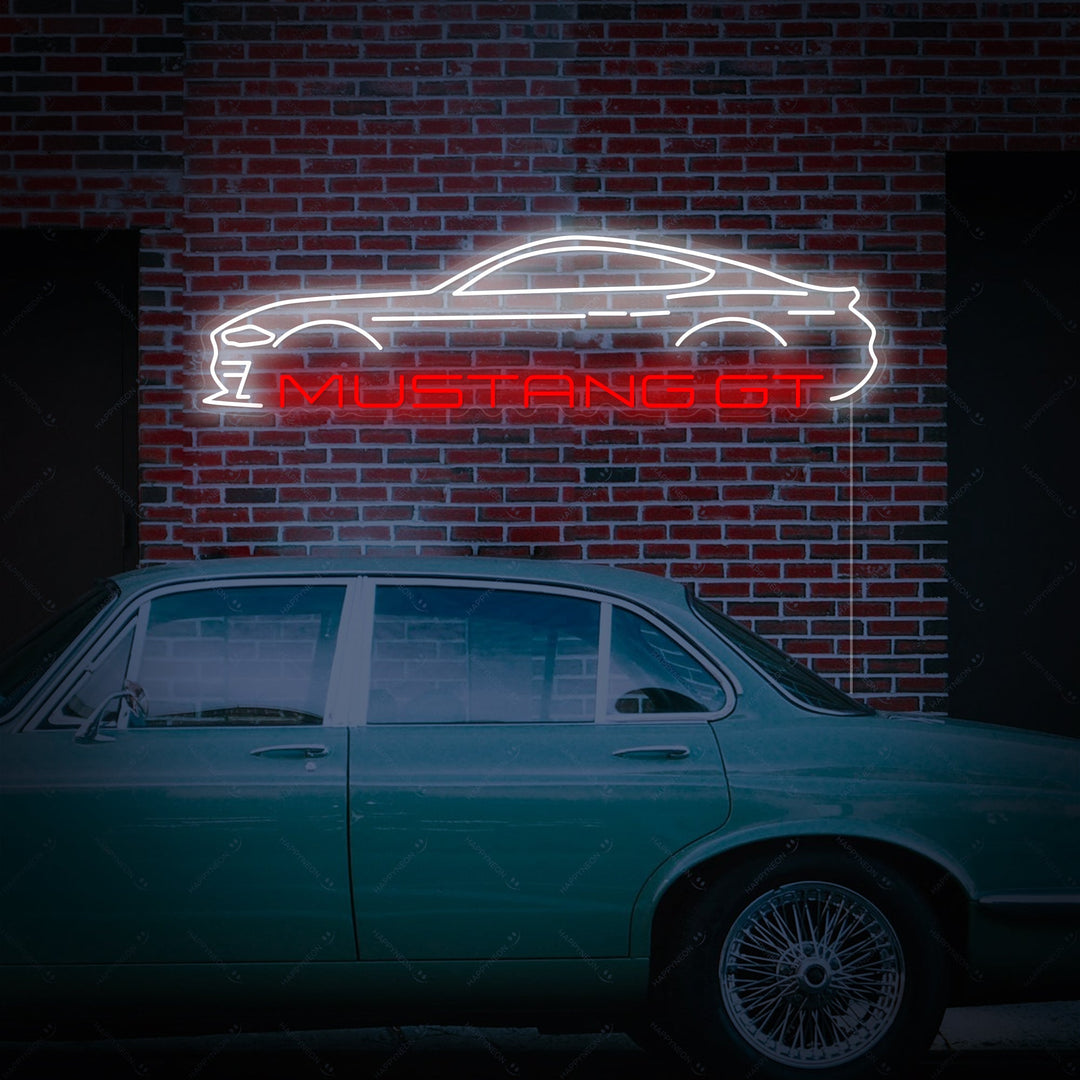 "Mustang GT" Neonskilt