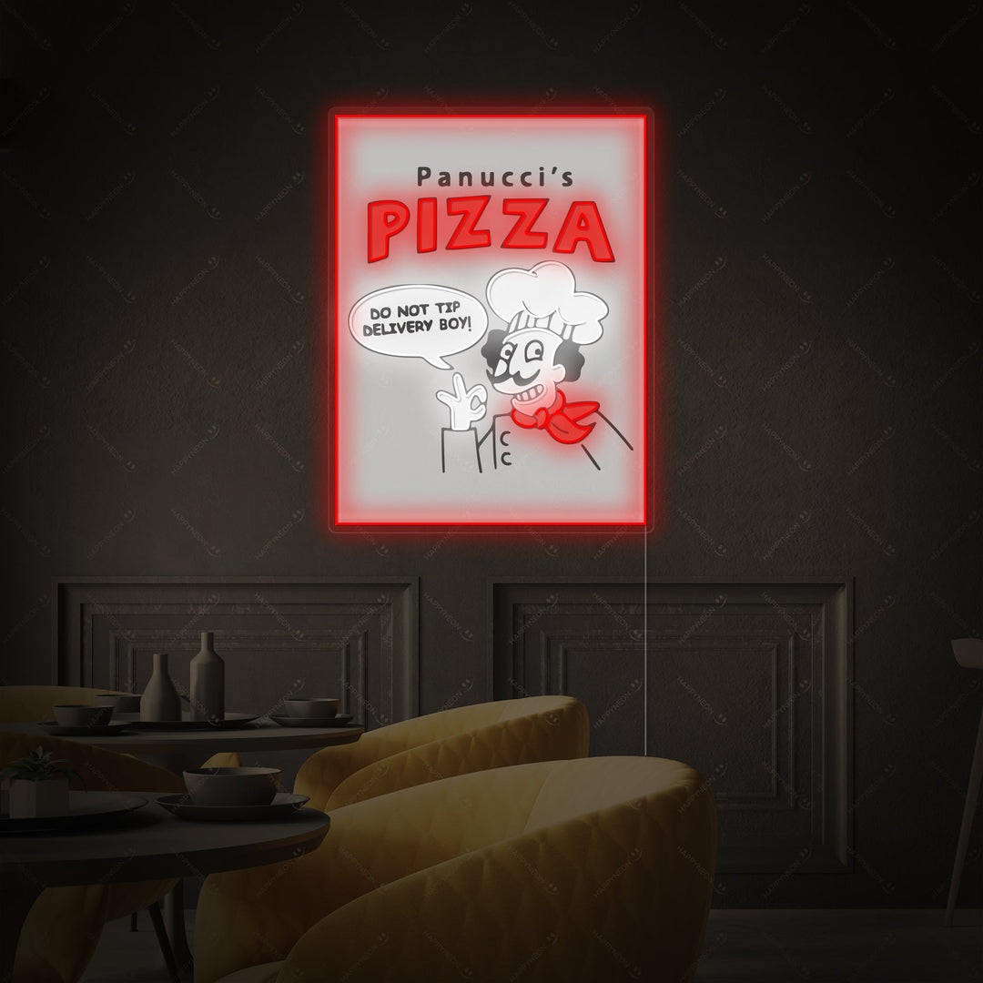 "Panucci's Pizza" Neonskilt