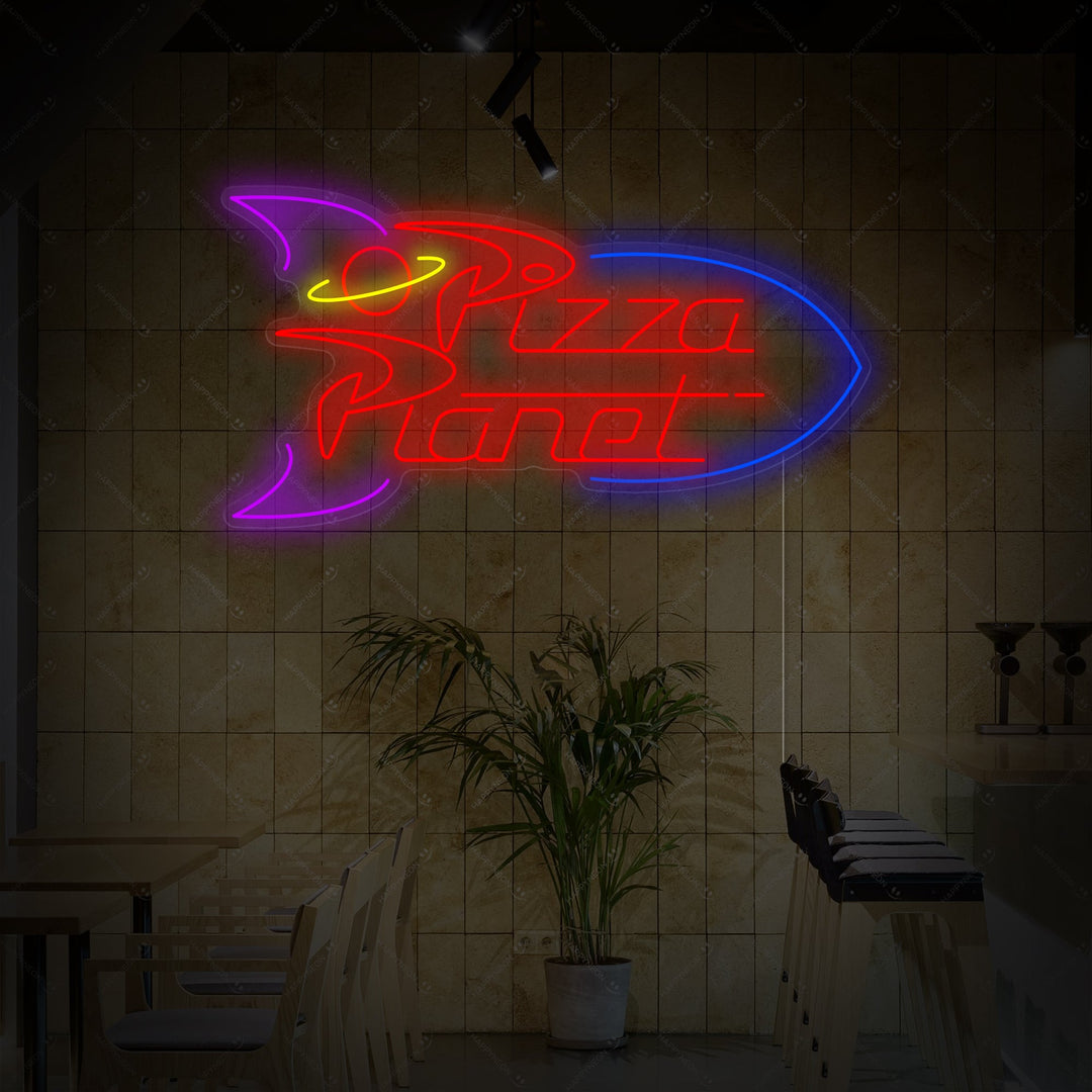 "Pizza Planet" Neonskilt