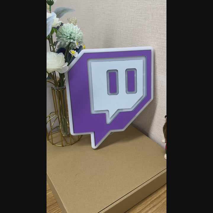 "Twitch logo" Neon Like