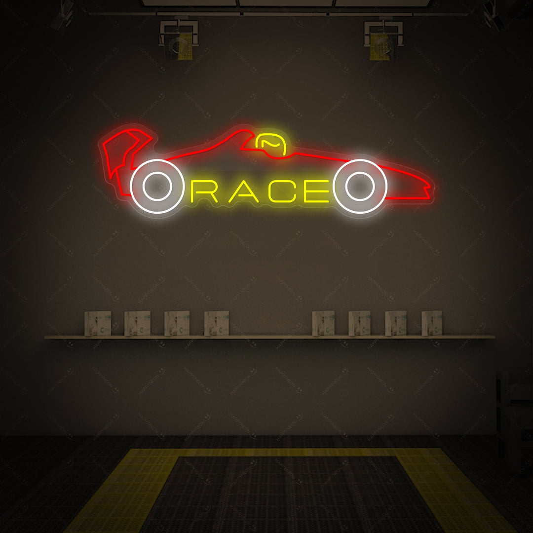 "Race Car" Neonskilt