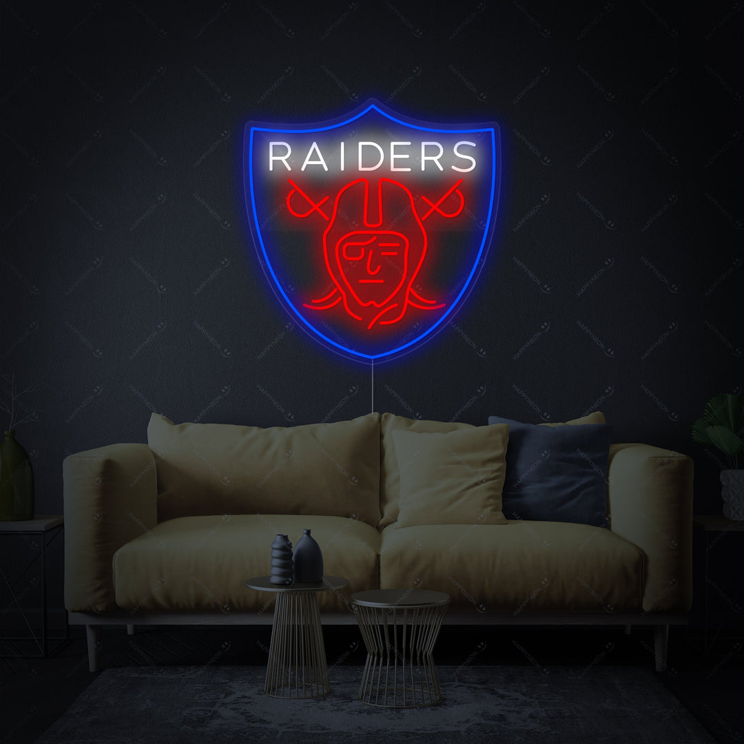 "Raiders" Neonskilt