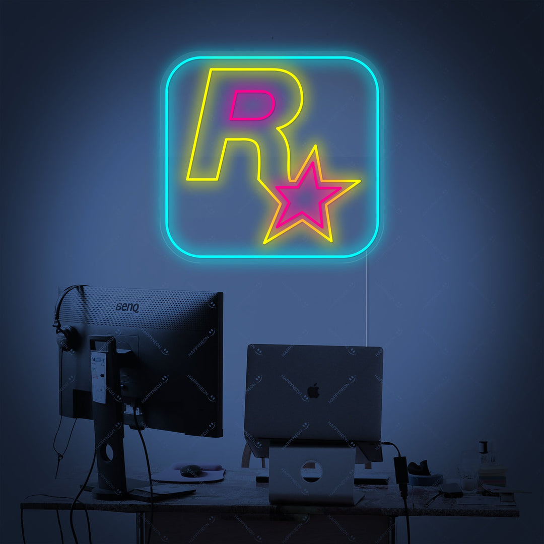 "Rockstar Games Logo" Neonskilt