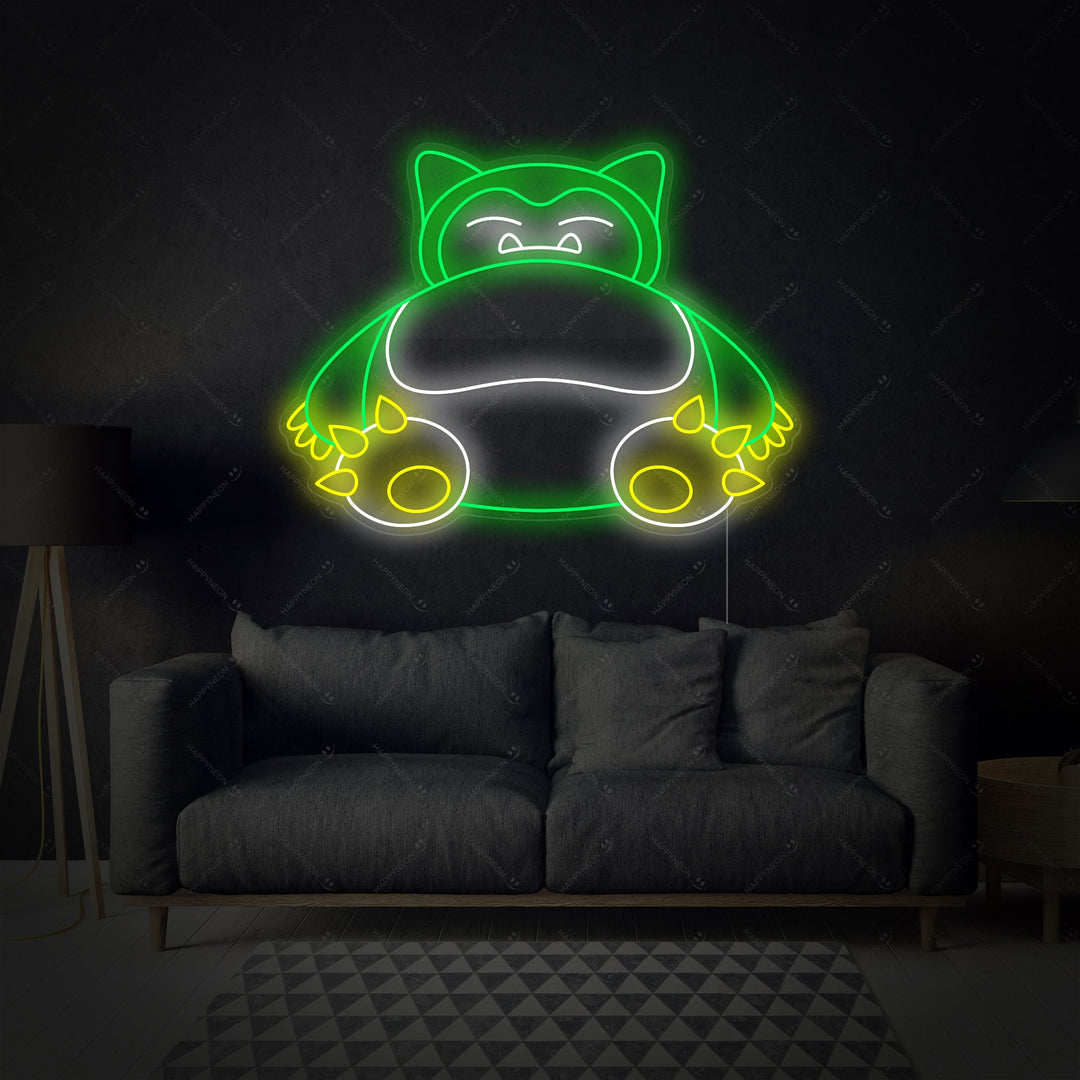 "Snorlax" Neonskilt