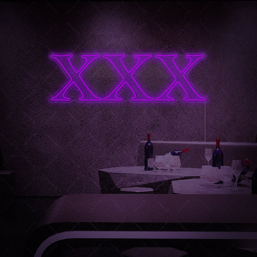 "XXX Adult Sex Shop Logo" Neonskilt