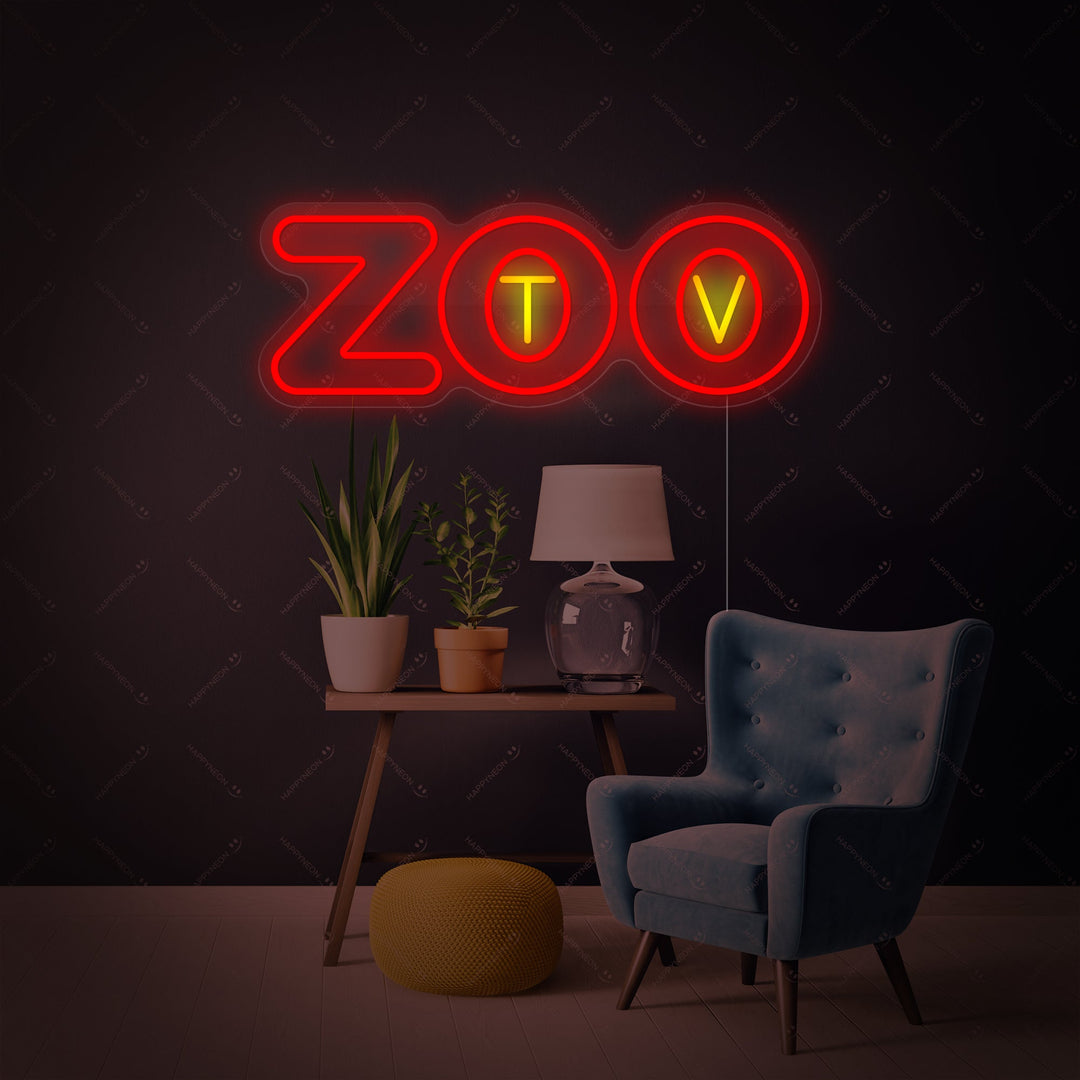 "Zootv" Neonskilt