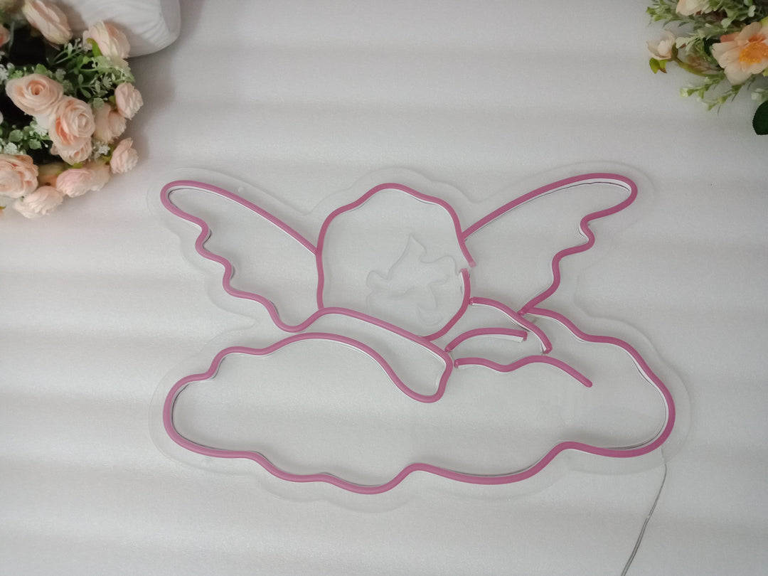 "Englebaby" Neonskilt (Lagerbeholdning: 5 enheder)