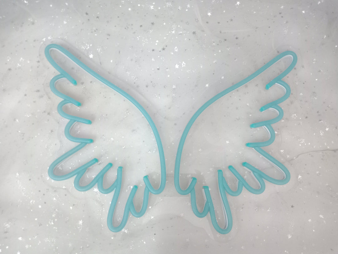 "Englevinger" Neonskilt (Lagerbeholdning: 4 enheder)