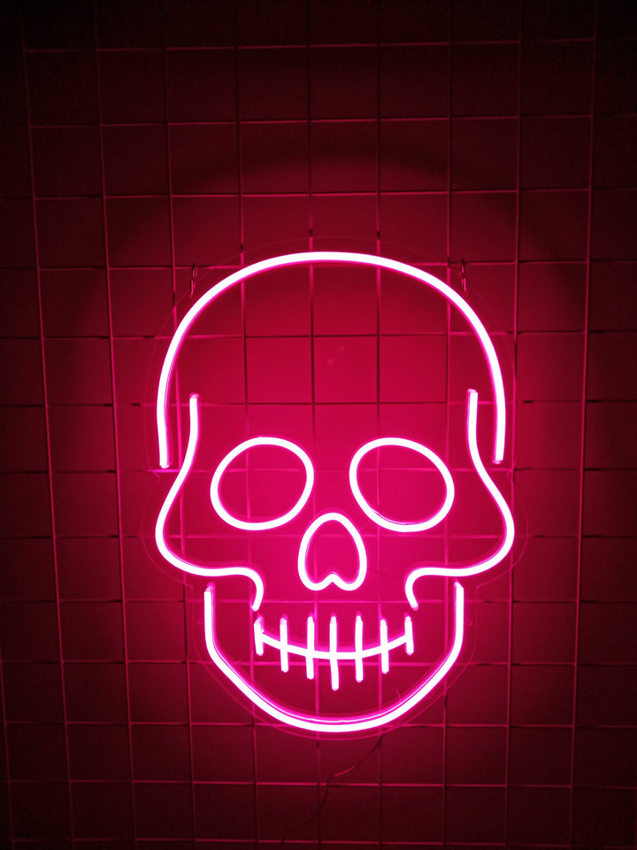 "Kranium" Neonskilt (Lagerbeholdning: 1 enheder)