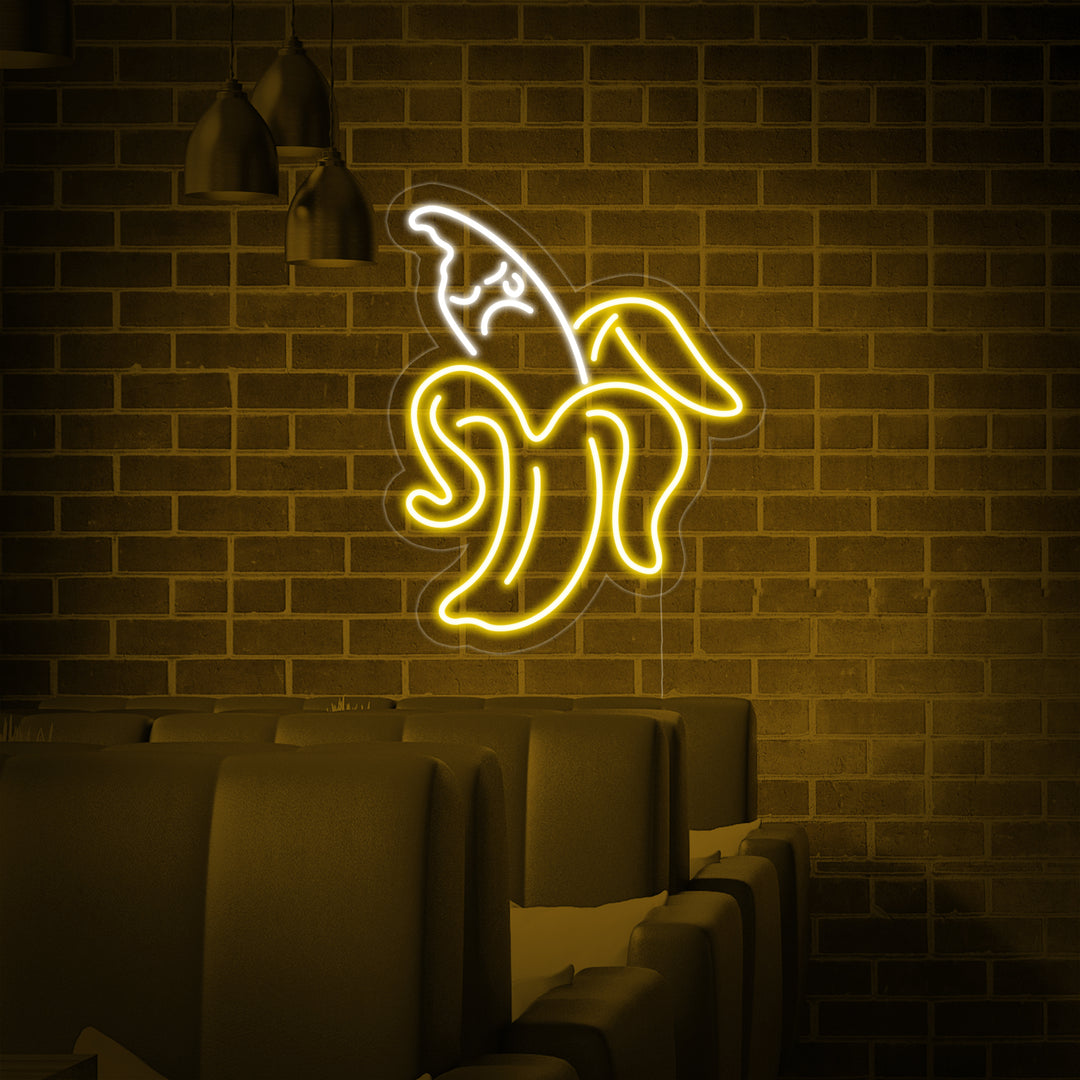 "Banan, Frugt" Neonskilt