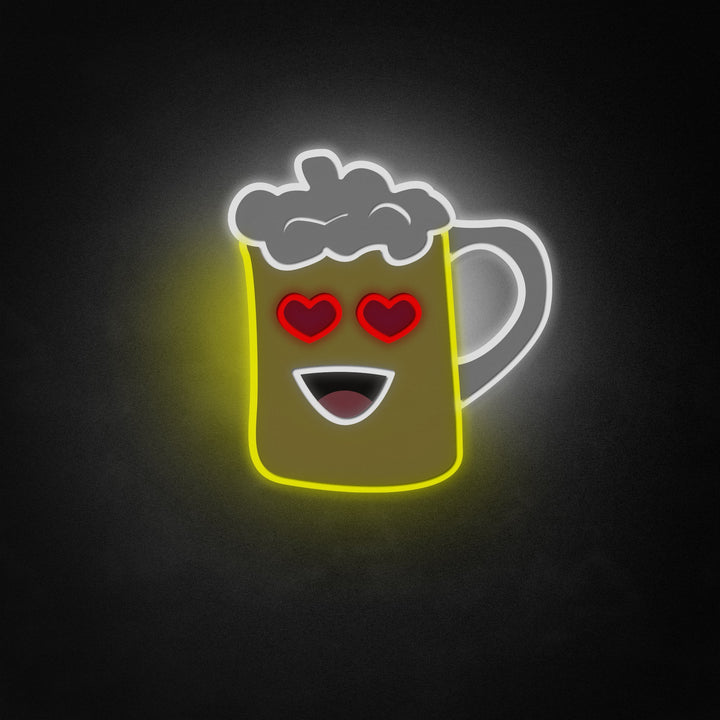 "Ølglaskrus, Bar Pub Indretning" Neon Like