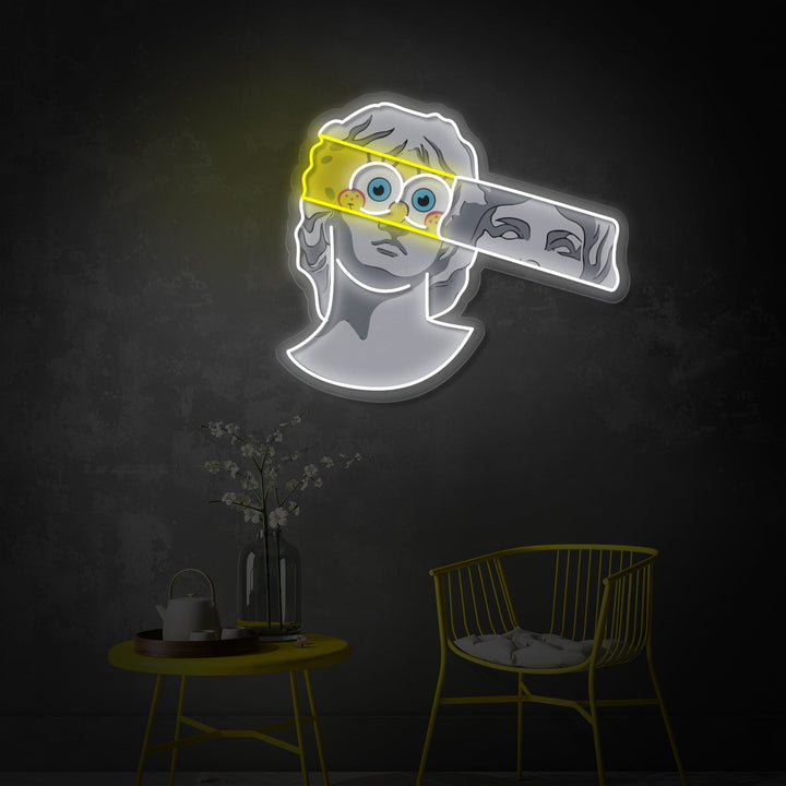 "Bob græsk statue" UV-printet LED-neonskilt