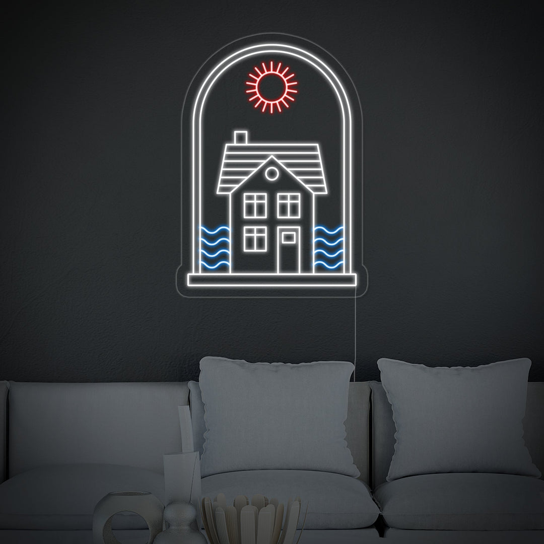 "Bohemehus Sol Vand" Neonskilt