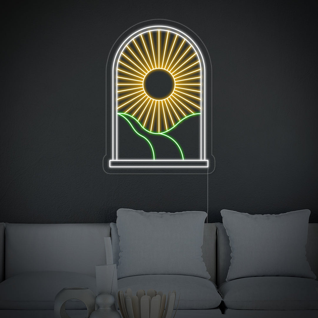 "Boheme Sol Bakke" Neonskilt