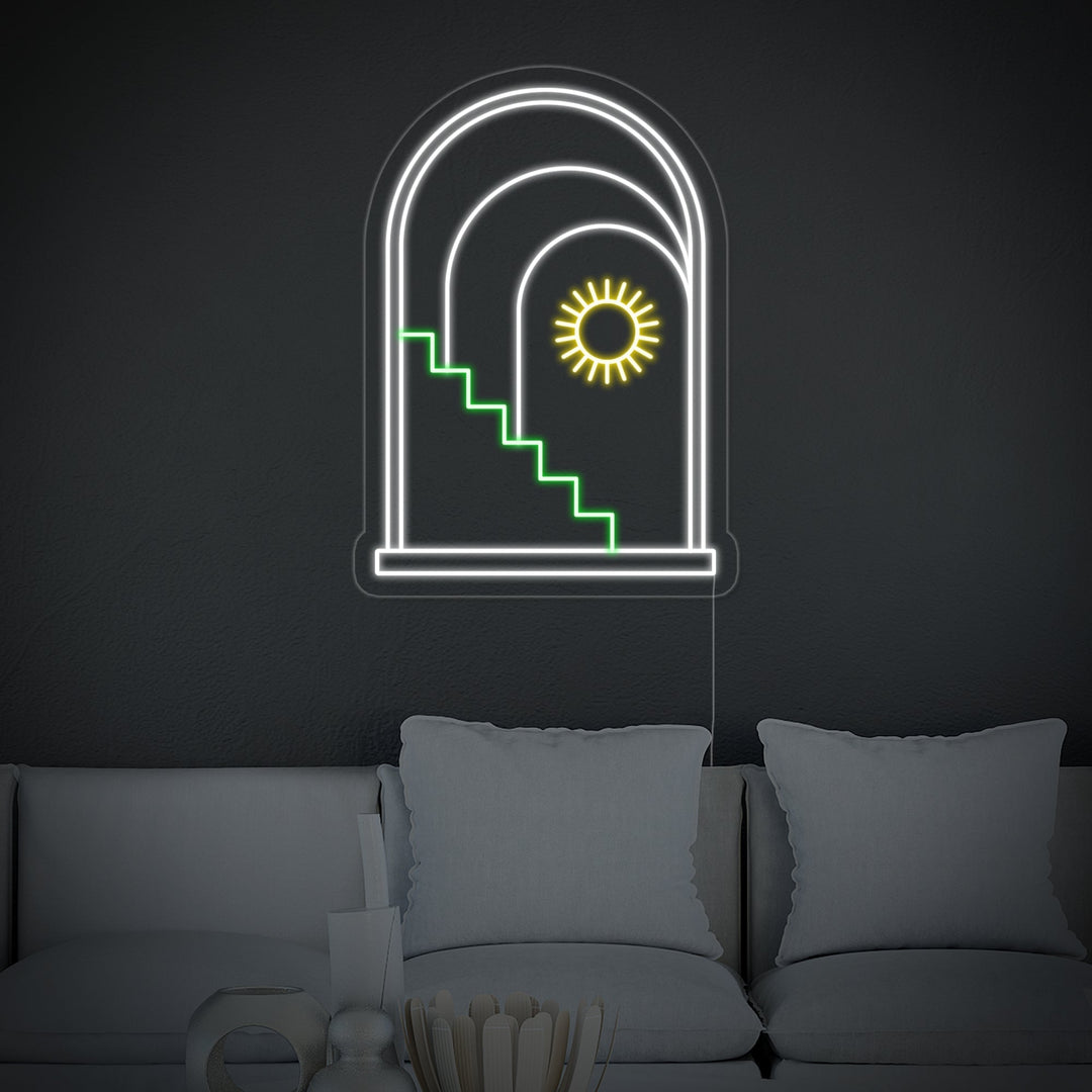 "Boheme Sol Trappe" Neonskilt