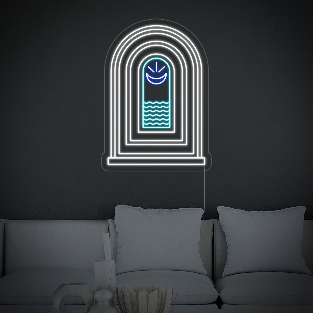 "Boheme Vand Sol Måne" Neonskilt