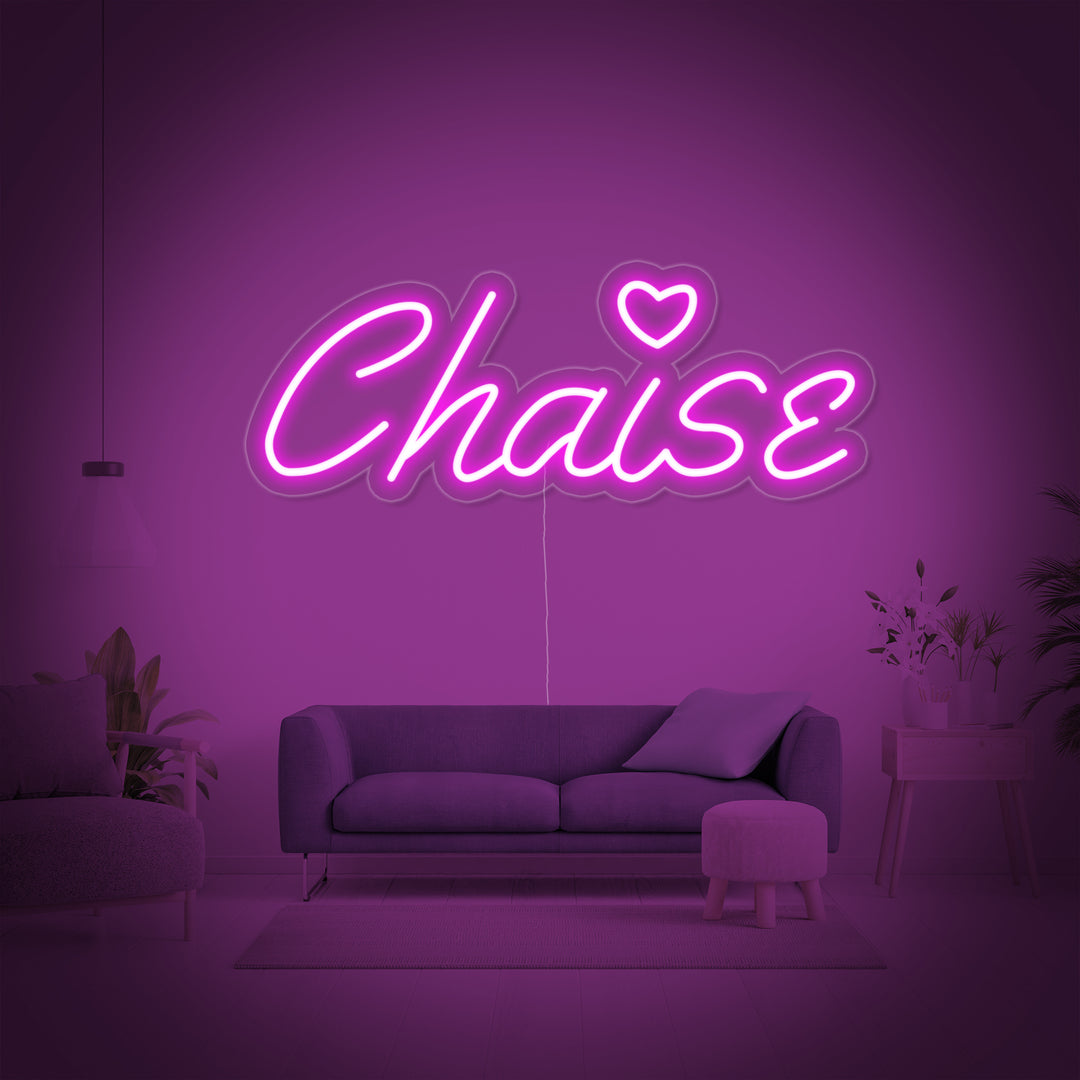 "Chaise" Neonskilt